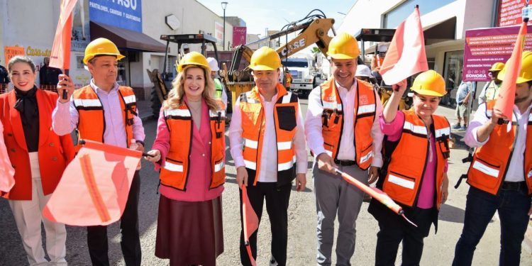 Inicia Gobernador Durazo modernización vial del centro histórico de Hermosillo