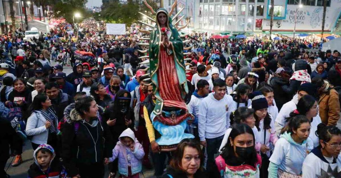 Acuden más de 6 millones de peregrinos a la Basílica de Guadalupe