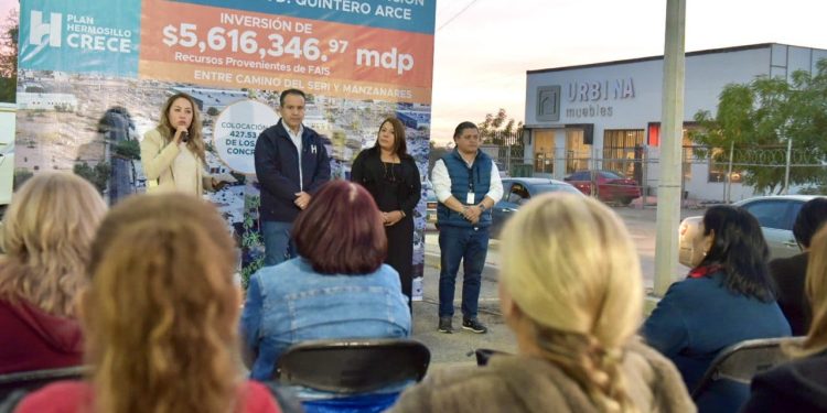 Entrega Toño Astiazarán rehabilitación a calle Carlos Quintero Arce