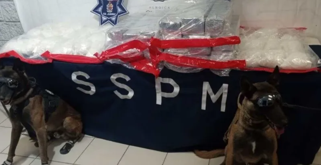 Arrestan a dos traficantes con más de 110 kilos de “crystal” en Ciudad Juárez, Chihuahua