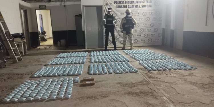 Incautan cargamento de fentanilo en Guaymas, con valor de más de 19 millones de dólares