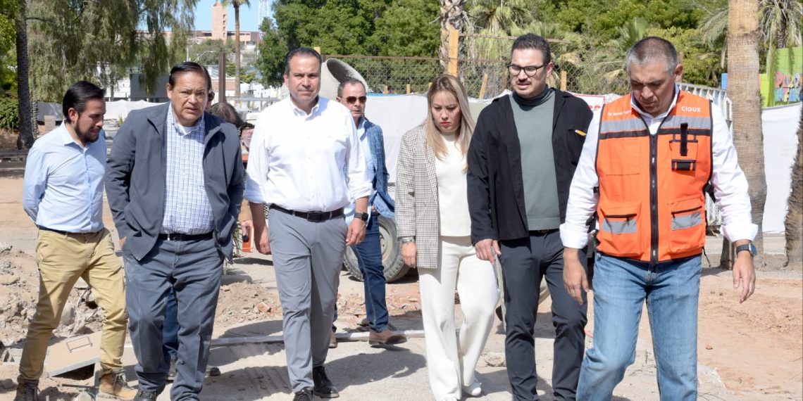 Supervisa Antonio Astiazarán avance de remodelación en Parque Madero