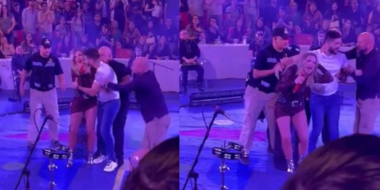 María José sufre agresión por un fanático durante concierto