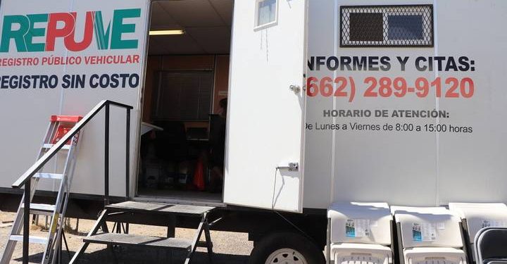 Llevarán módulos a municipios del norte de Sonora para autos chocolate