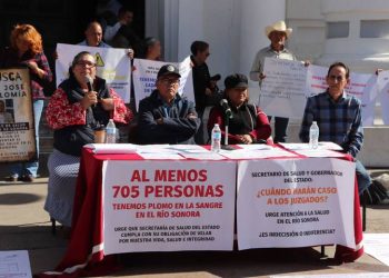 Comités de Cuenca del Río Sonora exigen solución a problemas de salud