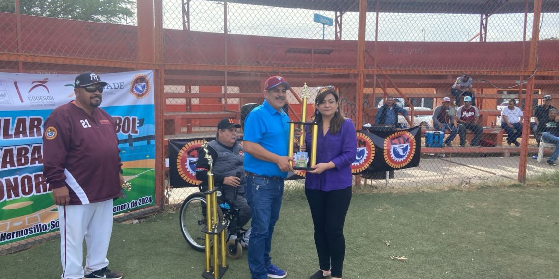 Sindicato de agua de Hermosillo se corona campeón de cuadrangular de beisbol de los trabajadores CTM 2024