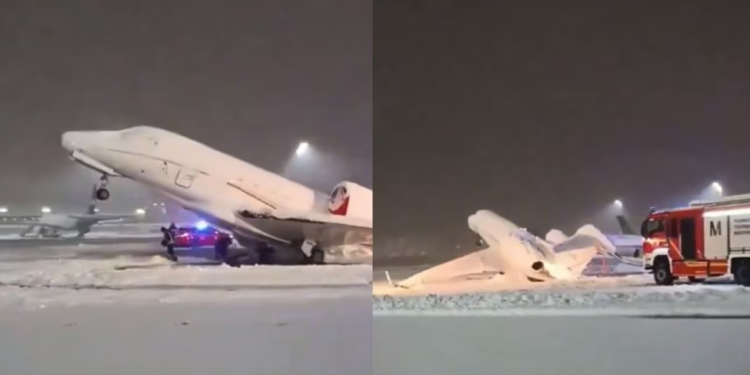 Aviones quedan varados ante fuertes nevadas en el sur de Alemania