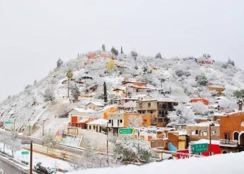 Sonora se pinta de blanco: cae nieve en Nogales y Cananea; deja hermosas postales