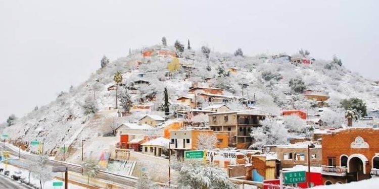 Sonora se pinta de blanco: cae nieve en Nogales y Cananea; deja hermosas postales
