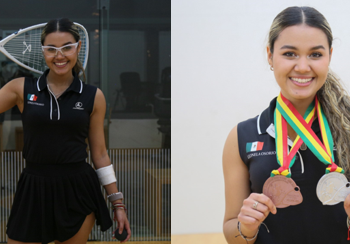 Leonela Osorio, primera mujer sonorense en llegar al mundial de ráquetbol juvenil. 