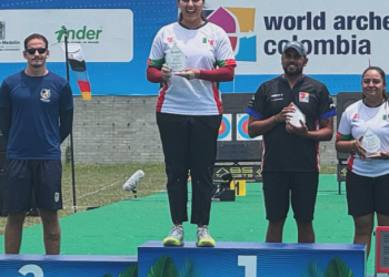 Regresa Alejandra Valencia con tres platas del Panamericano de Tiro con Arco