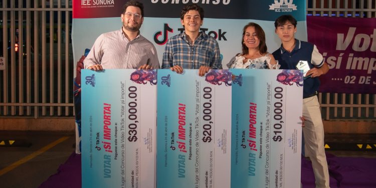 Premia IEE Sonora a ganadores del Concurso de video de TikTok&nbsp;&nbsp;“Votar ¡sí importa!”&nbsp;
