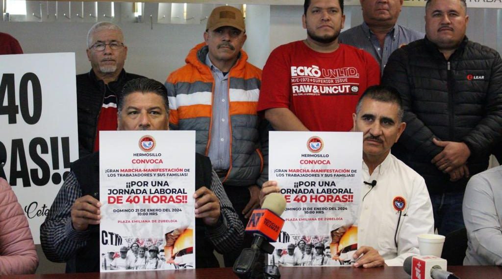 Se manifestarán miles de trabajadores demandando  jornada laboral de 40 horas semanales