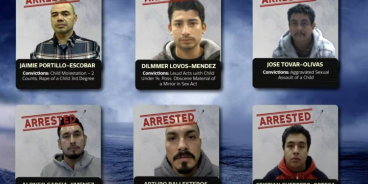 Autoridades de EU arrestan a más de 100 inmigrantes ilegales con cargos de abuso sexual infantil en 25 ciudades