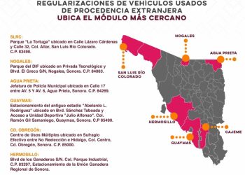 Repuve instalará módulos fijos en municipios para regularizar vehículos usados de procedencia extranjera