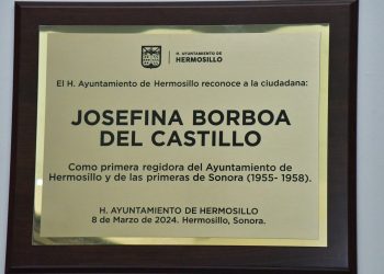 Reconocen mérito de Josefina Borboa del Castillo, primera mujer regidora de Hermosillo