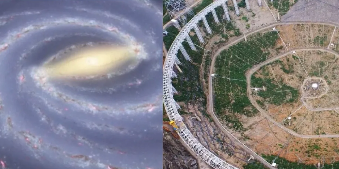 Astrónomos rastrean origen de misteriosa y potente señal de radio hasta tres galaxias lejanas