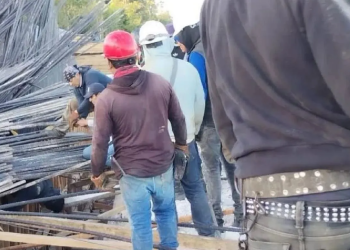 Colapsa estructura del Tren Maya en Quintana Roo; reportan dos trabajadores heridos