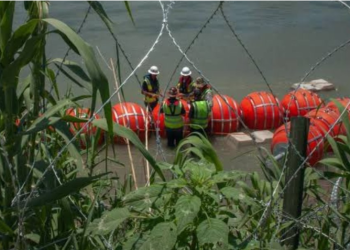 Celebra SRE orden de retirar muro flotante en la frontera norte de México 