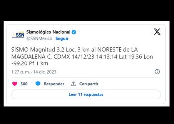 Se registra nuevo microsismo de 3.2 en CDMX