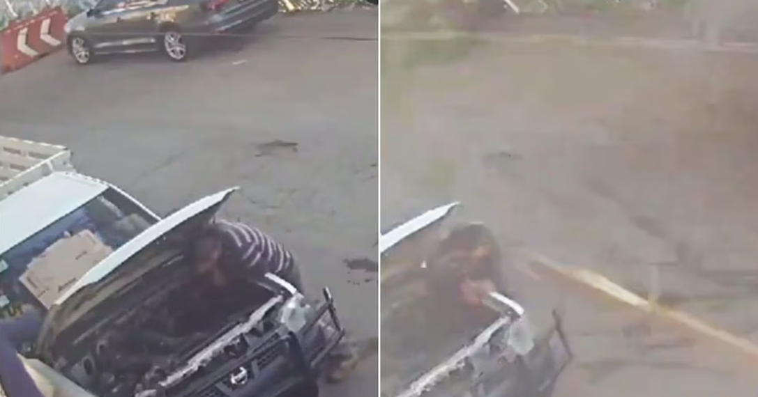 ¡De milagro! Hombres se salvan tras caída de dovela de concreto en obras de Tren Interurbano