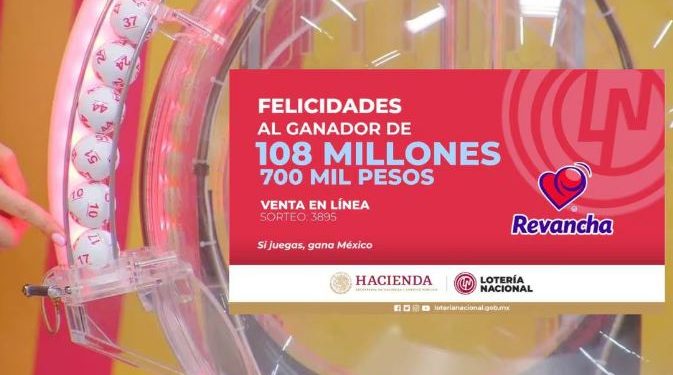 ¡Ganador sonorense se lleva $108,966,282.28 en Melate Revancha!&nbsp;