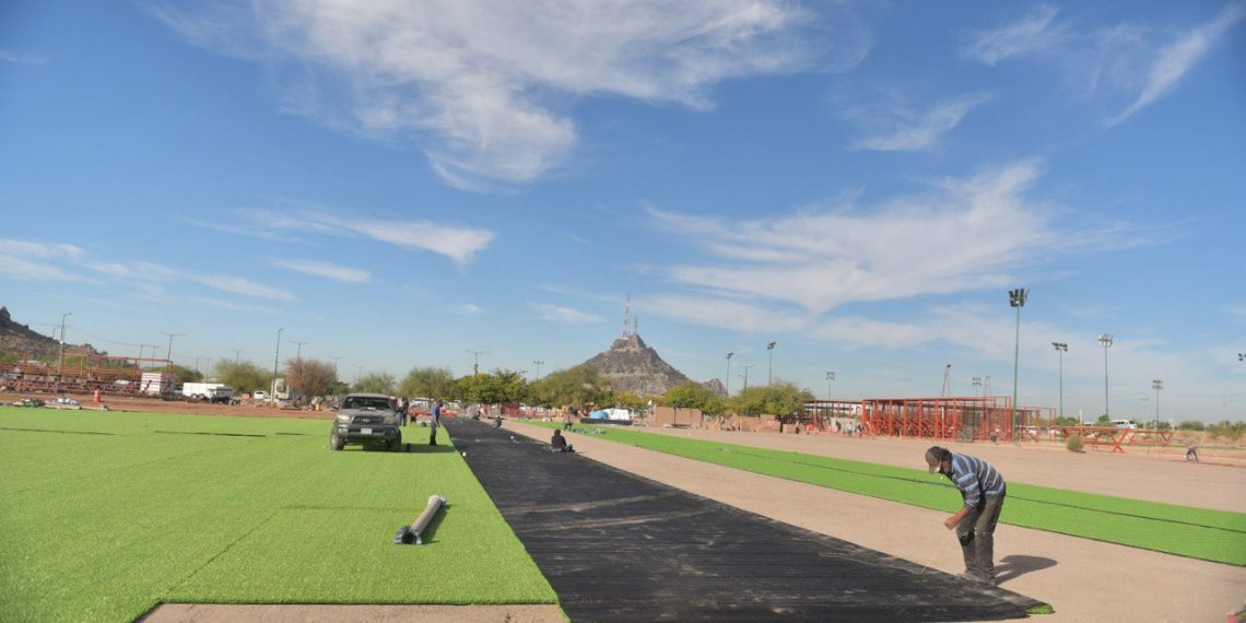 Avanza Ayuntamiento en construcción del Campo 3 de béisbol en el Cárcamo