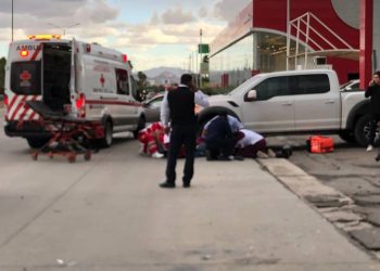 Motociclista resulta lesionado tras choque en Morelos y Palermo