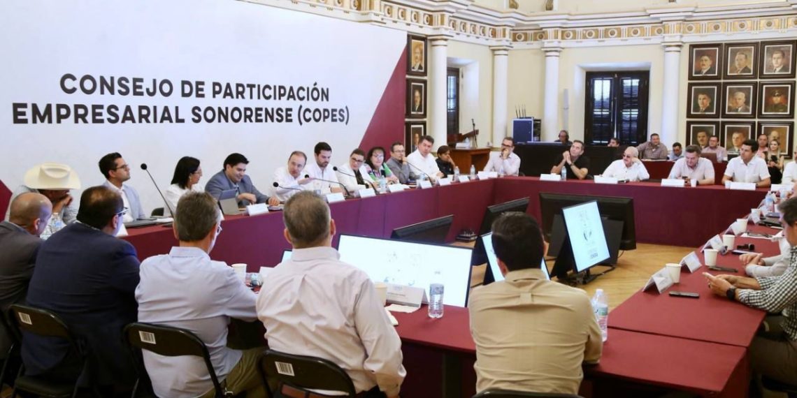Encabeza Gobernador reunión del Consejo de Participación Empresarial Sonorense.