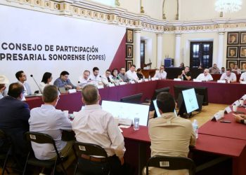 Encabeza Gobernador reunión del Consejo de Participación Empresarial Sonorense.