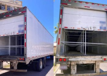 Vinculan a proceso a sujeto por trasladar 52 migrantes en caja de tráiler en Guaymas.