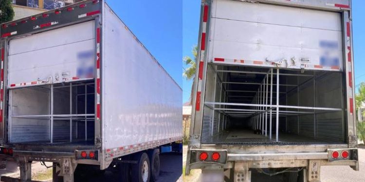 Vinculan a proceso a sujeto por trasladar 52 migrantes en caja de tráiler en Guaymas.
