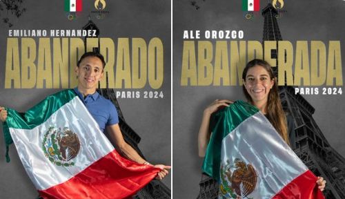 La clavadista Ale Orozco y el pentatleta Emiliano Hernández serán los abanderados de México en los Juegos Olímpicos de París 2024.