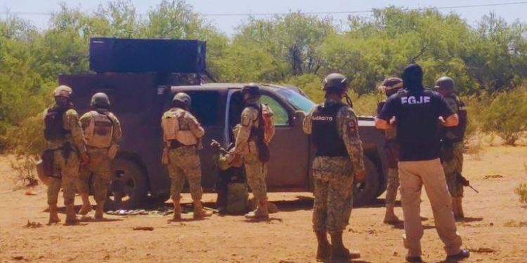 Enfrentamiento armado deja dos lesionados y un desaparecido en Caborca.