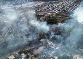 Incendio en Guaymas dejó daños en cinco casas, un taller y destruyó vegetación.
