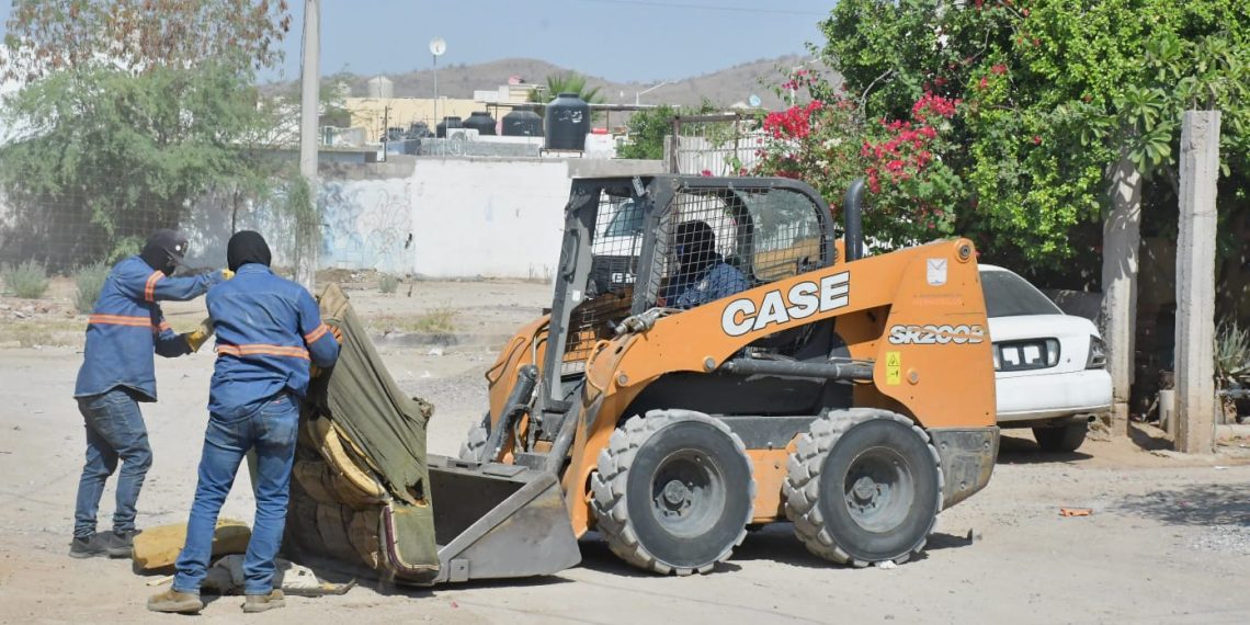 Lleva Ayuntamiento de Hermosillo jornadas de descacharre al sur de la ciudad.