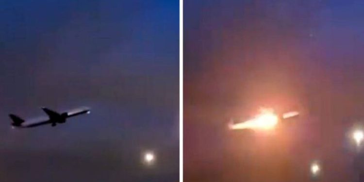 Despega avión y estalla en llamas en Toronto, aunque el piloto logra salvar a todos.