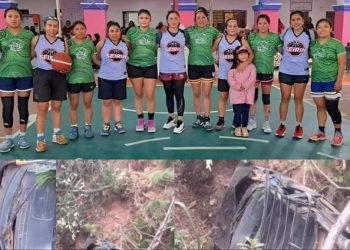 Mueren 3 jugadoras de equipo de basquetbol en accidente automovilístico en la Mixteca de Oaxaca.