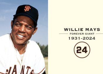 Fallece a los 93 años Willie Mays, el legendario pelotero de los Gigantes.