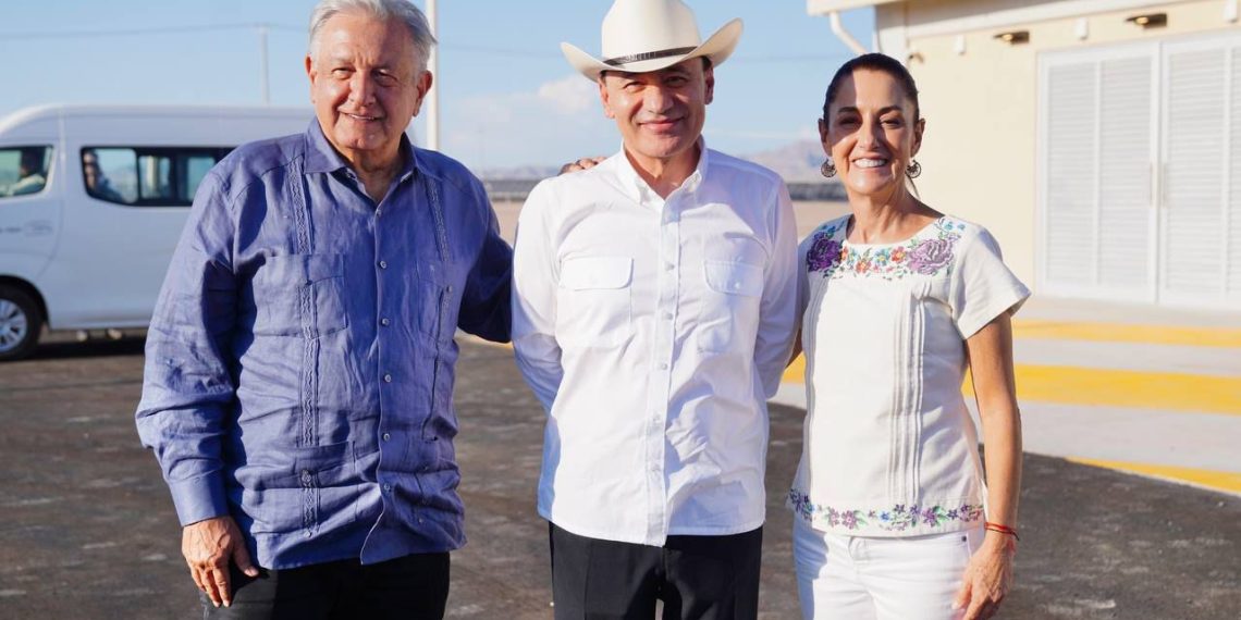 Inician Gobernador Durazo, presidente López Obrador y presidenta electa Sheinbaum gira de trabajo por Sonora.
