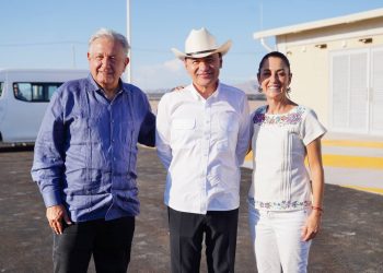 Inician Gobernador Durazo, presidente López Obrador y presidenta electa Sheinbaum gira de trabajo por Sonora.
