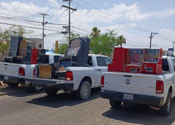 Aseguran en San Luis Río Colorado 16 máquinas “tragamonedas”.
