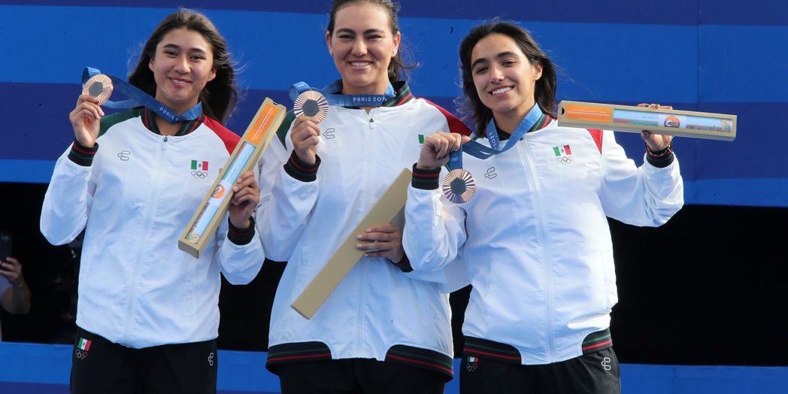 Alejandra Valencia lidera a México para ganar bronce olímpico en París.