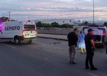 Accidente automovilístico deja a una mujer sin vida al sur de Hermosillo.