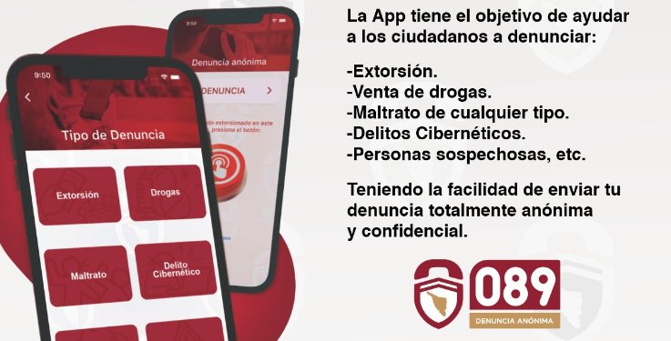 Cuenta Seguridad Pública con app móvil para la denuncia anónima de delitos.