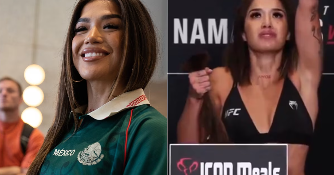 Tracy Cortez, peleadora de origen mexicano se corta el pelo para cumplir con el peso en la UFC.