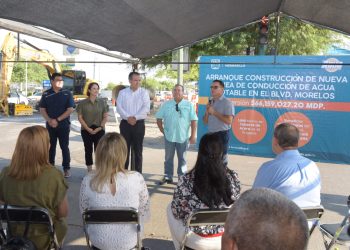Inicia Toño Astiazarán obra que mejorará el abasto de agua en cien colonias.