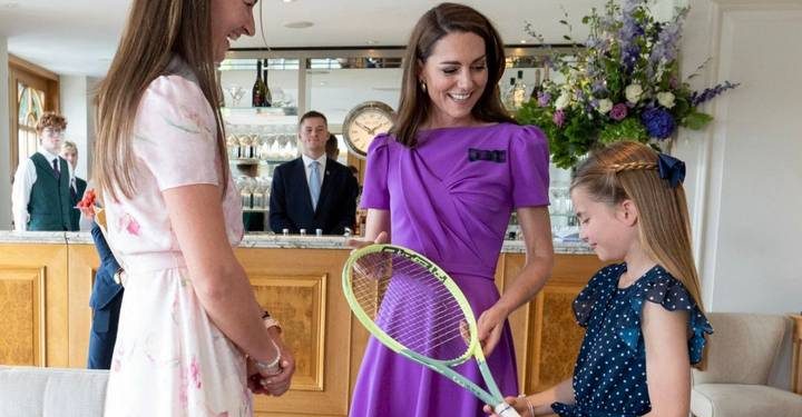 Kate Middleton reaparece en la final de Wimbledon: Es genial estar de vuelta.