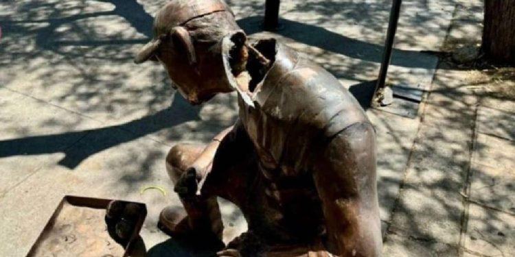 Lamenta IMCA daños a escultura e inicia acciones de restauración.