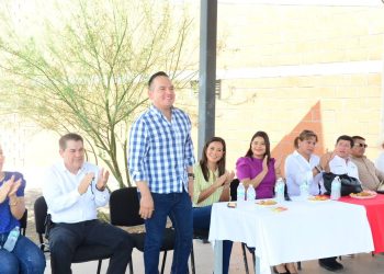 Primera piedra del telebachillerato en Estación Corral es un hecho histórico para la comunidad: diputado Iram Solís.